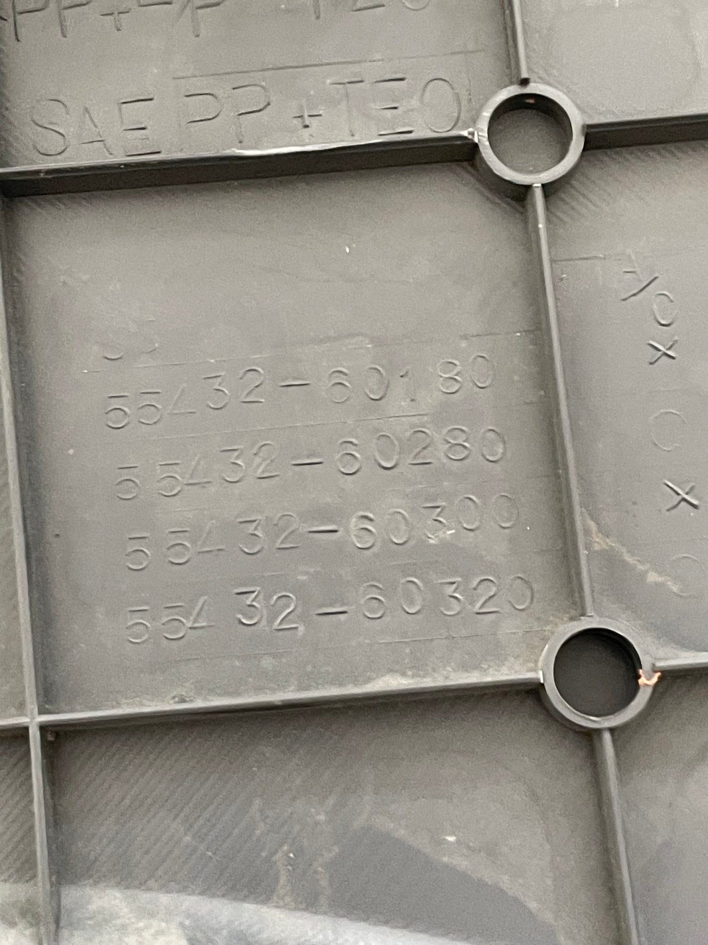 80 Series LHD Gray Instrument Panel Trim Lower