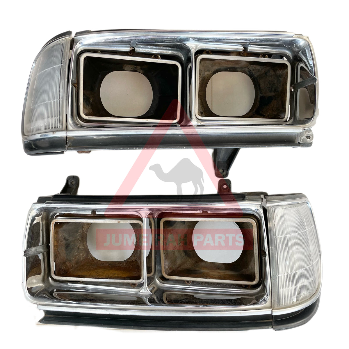 80 Series Chrome Quad Headlight Set – Jumeirah Parts