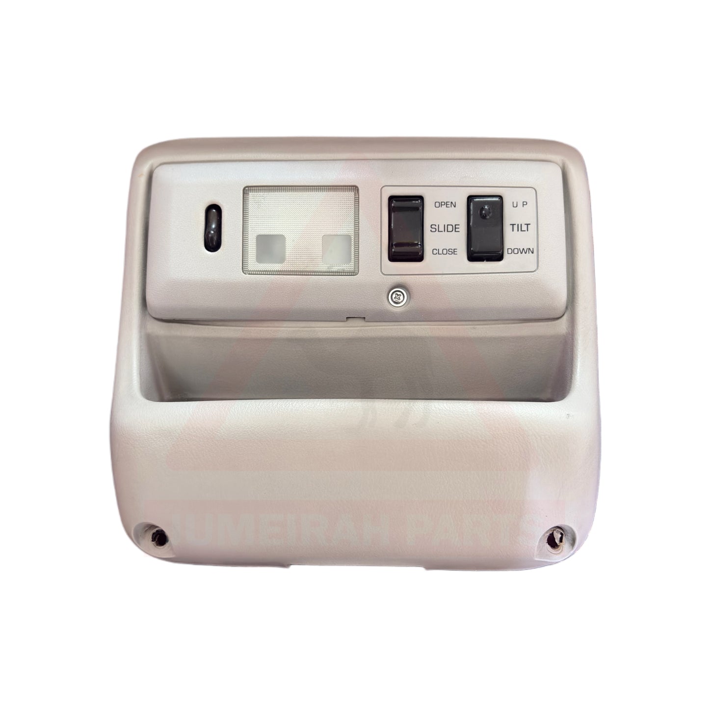 80 Series Subtank Overhead Console w/ Compass and LHD Sun Visor Set