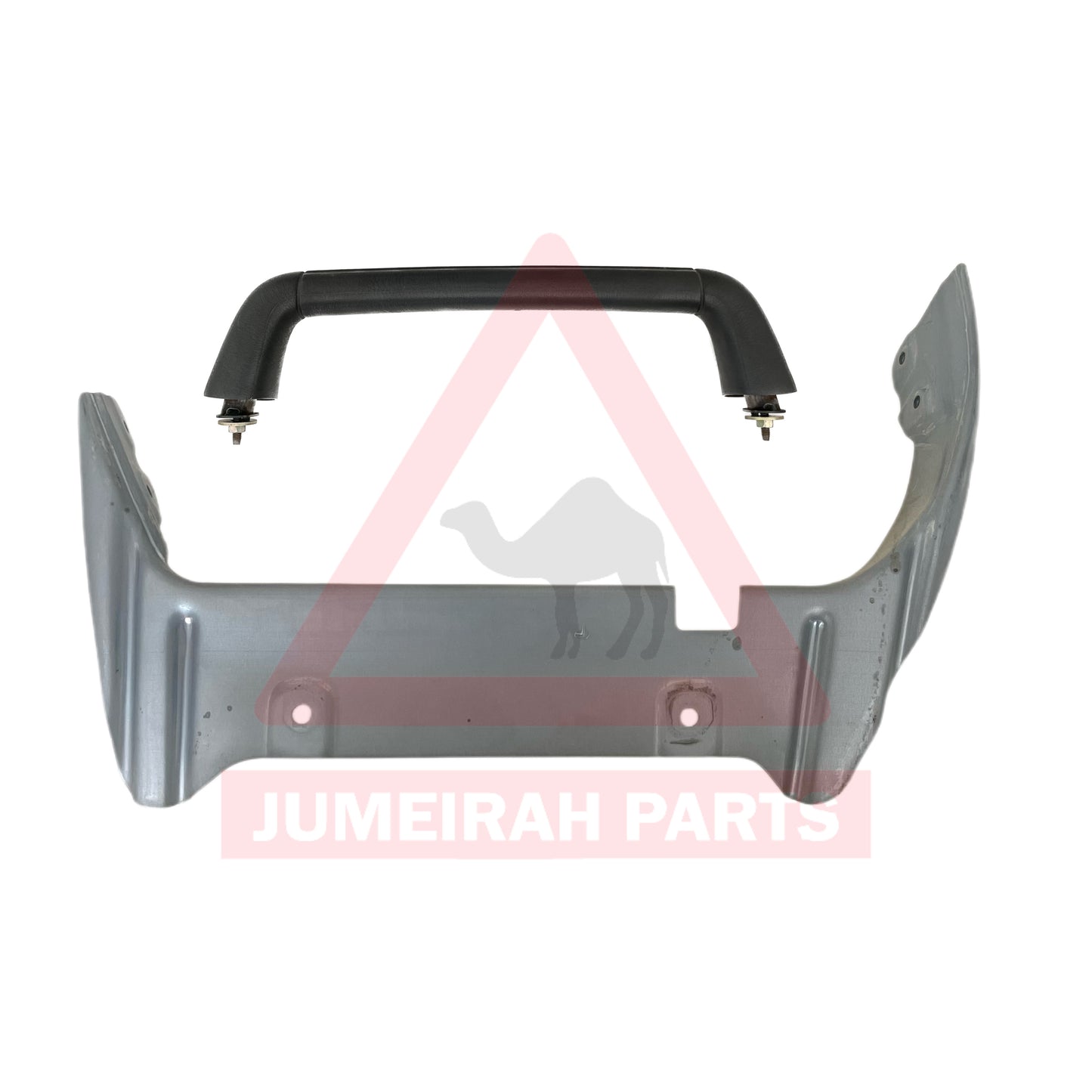 80 Series LHD Gray Handle Bar & Reinforcement Plate Assembly