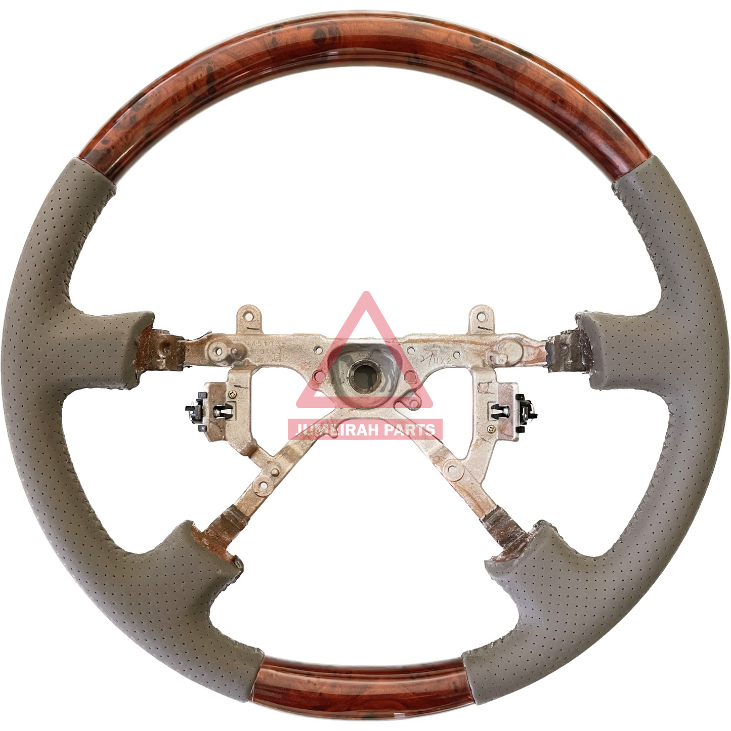 100 Series Beige Wood Trim Steering Wheel 1998-2002 (Custom)