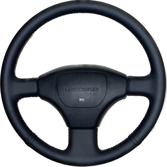 80 Series Grey 3-Spoke Steering Wheel (Refurbished)